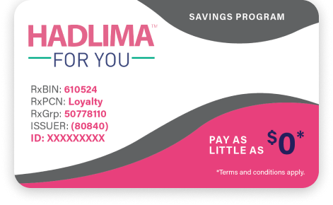 HADLIMA™ For You - Savings Program